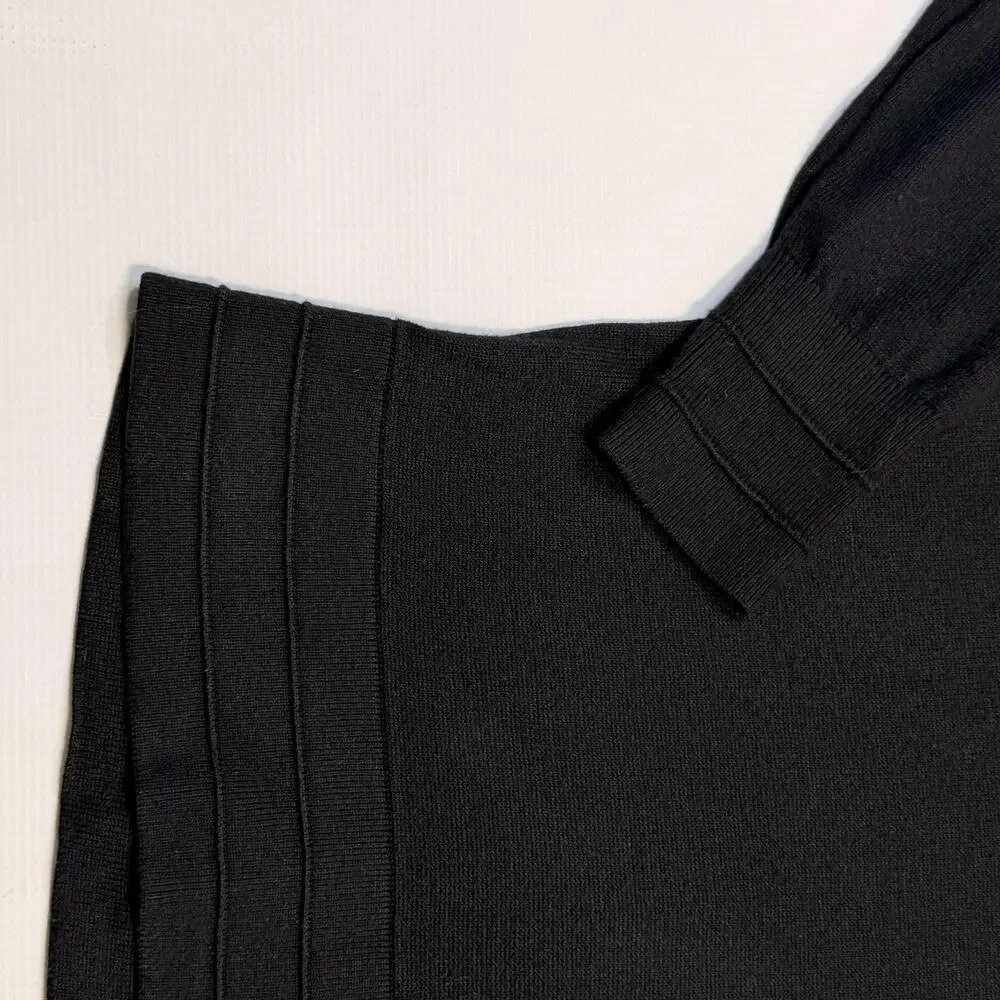 Lululemon Sweater Womens Medium Black Cashmere Cotton Crewneck Knit Pullover